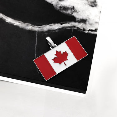white canadian flag
